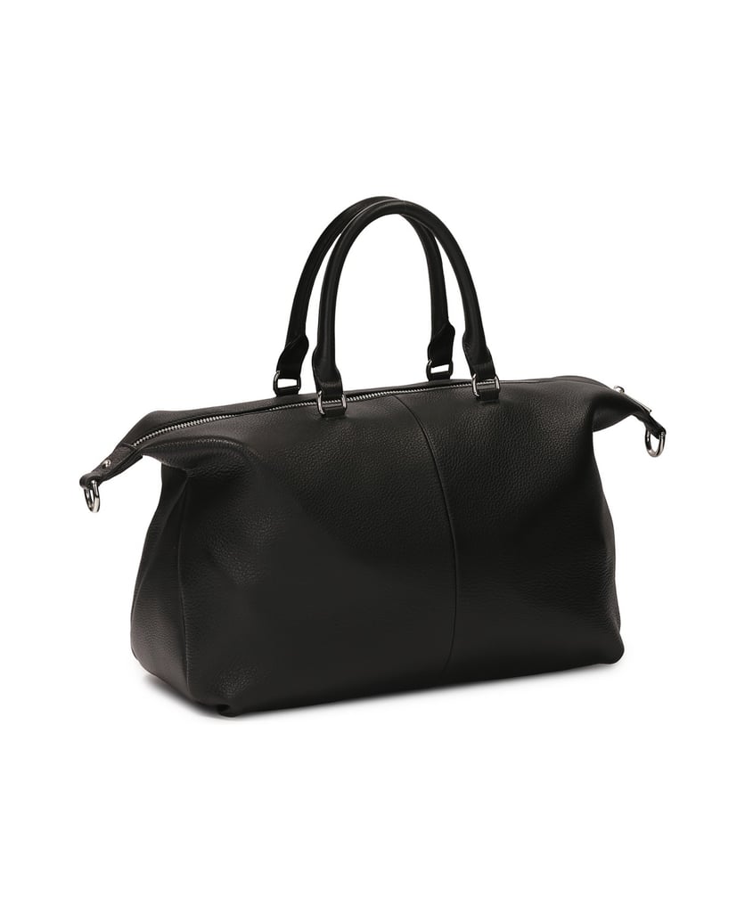 Kazar-Large-leather-handbag-with-handles-černá