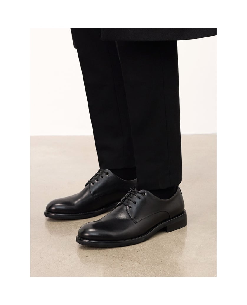Kazar-Casual-black-leather-shoes-černá