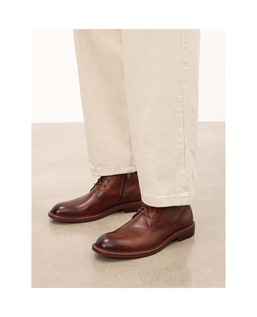 Kazar-Brown-boots-with-zipper-and-lacing-hnědá