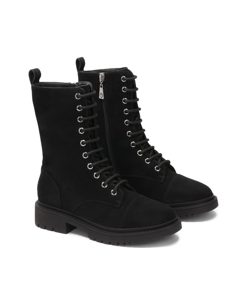 Kazar-Black-suede-boots-čierna