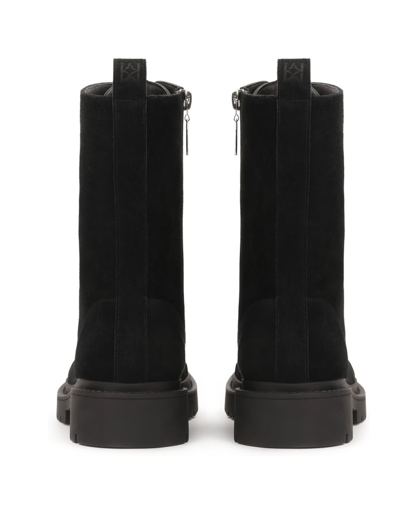 Kazar-Black-suede-boots-čierna
