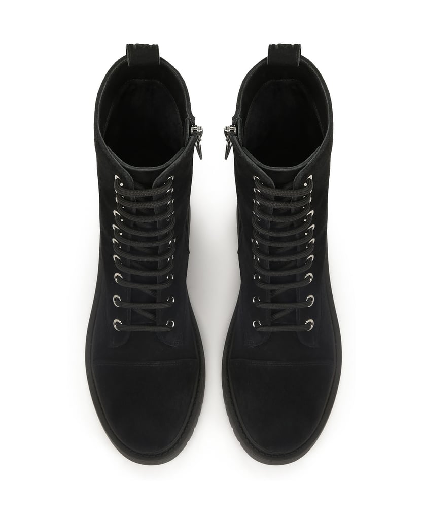 Kazar-Black-suede-boots-čierna
