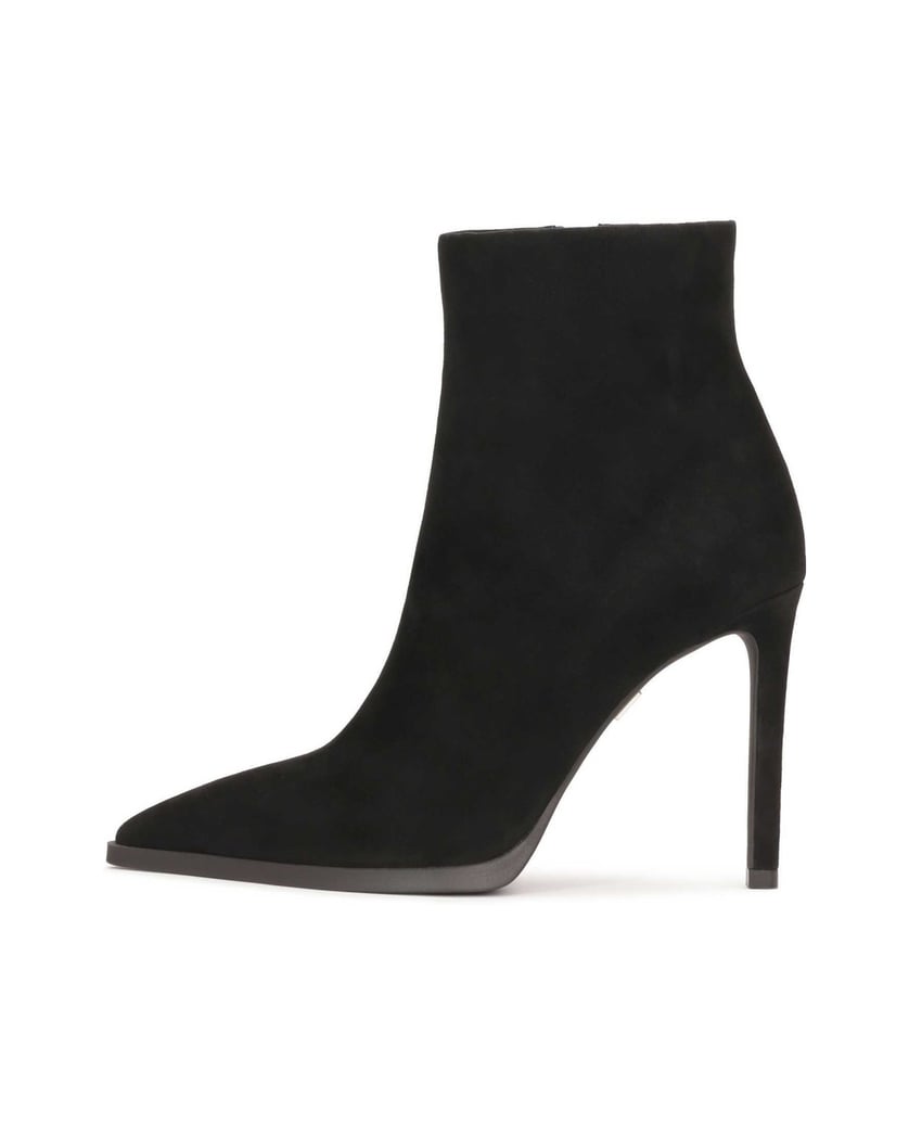 Kazar-Black-suede-high-heeled-boots-čierna