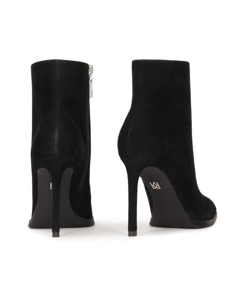Kazar-Black-suede-high-heeled-boots-čierna