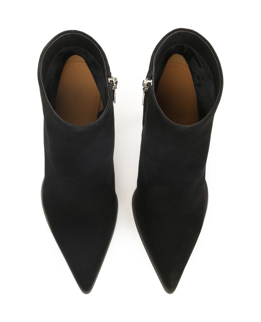 Kazar-Black-suede-high-heeled-boots-čierna