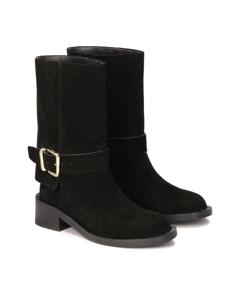 Kazar-Black-suede-boots-of-the-officer-type-čierna