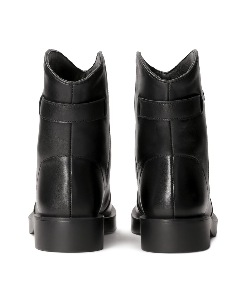 Kazar-Schwarze-Stiefel-mit-flacher-Sohle-schwarz