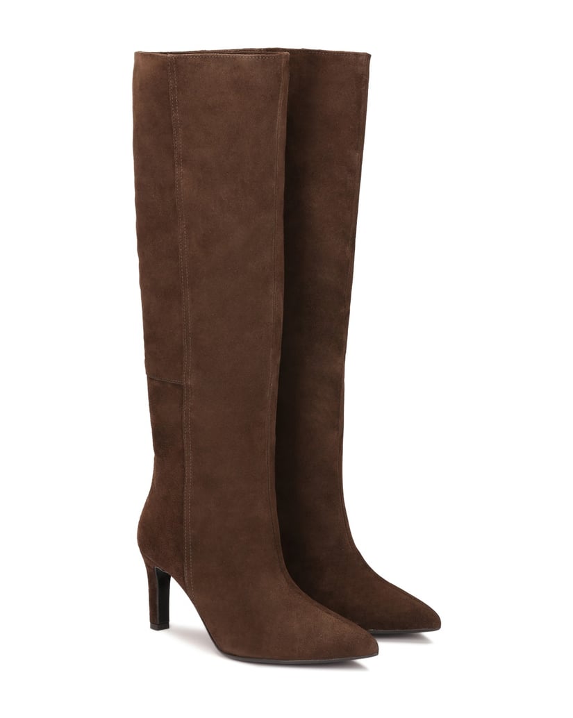 Kazar-Elegant-brown-suede-boots-hnědá