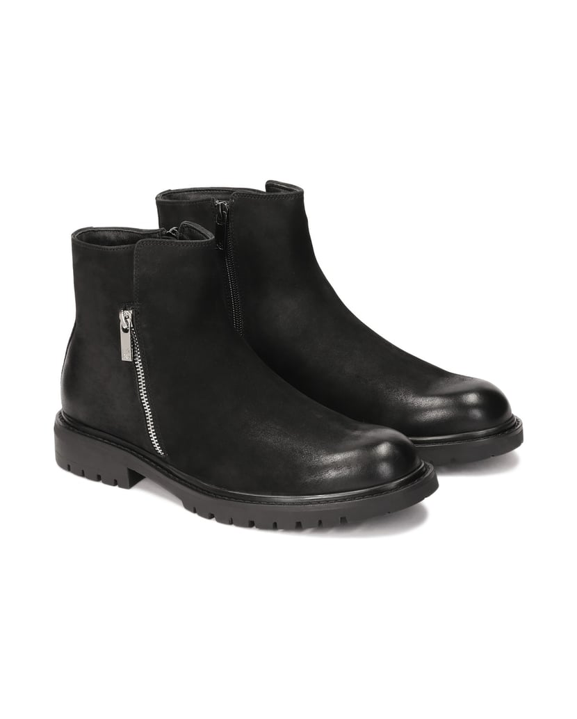 Kazar-Black-nubuck-boots-čierna