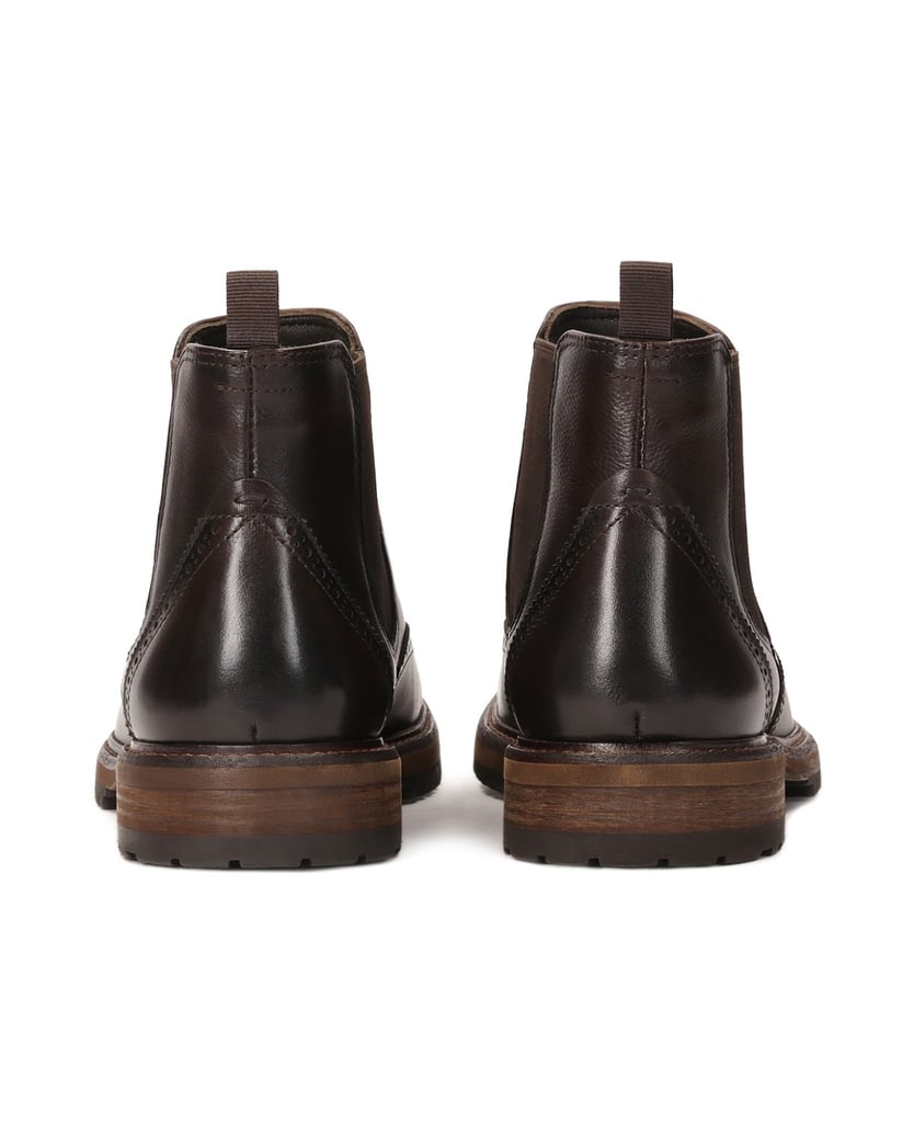 Kazar-Braune-Chelsea-Stiefel-aus-Leder-mit-Verzierungen-braun