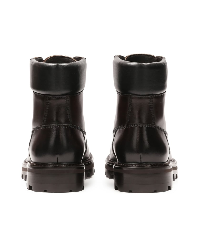 Kazar-Brown-boots-on-trep-sole-hnedá