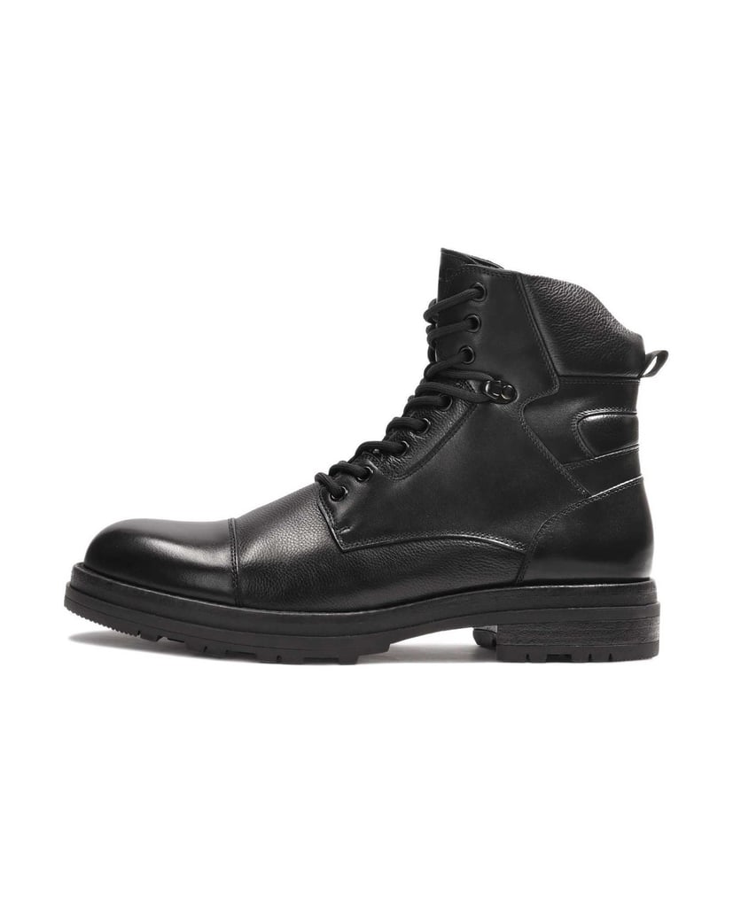 Kazar-Leather-lace-up-ankle-boots-černá