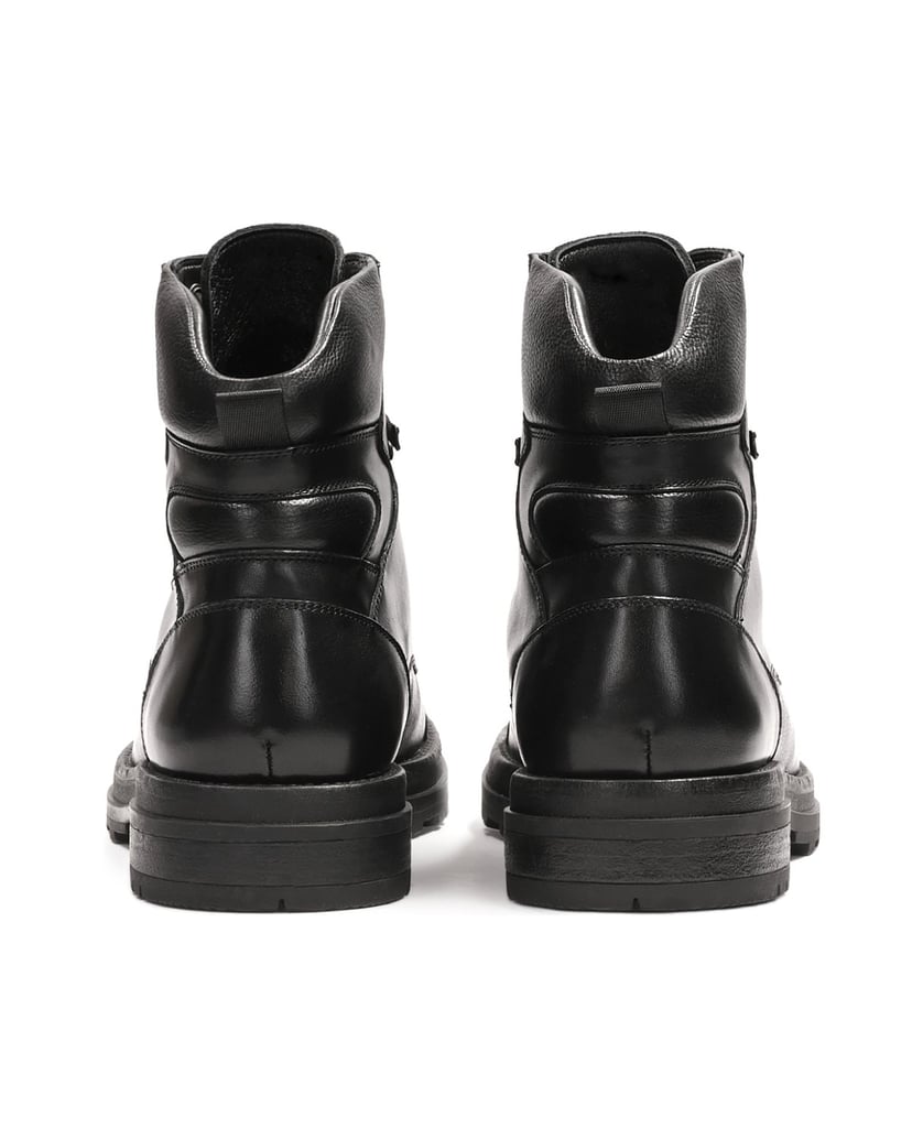Kazar-Leather-lace-up-ankle-boots-černá