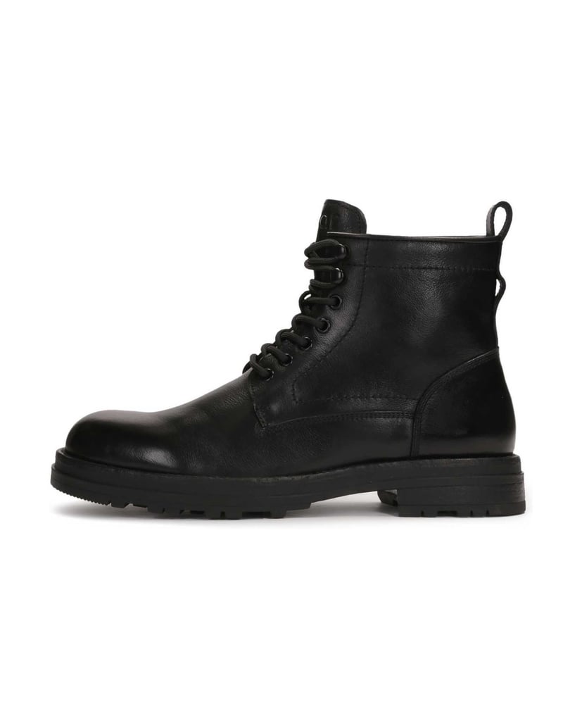 Kazar-Black-boots-with-zipper-and-binding-čierna