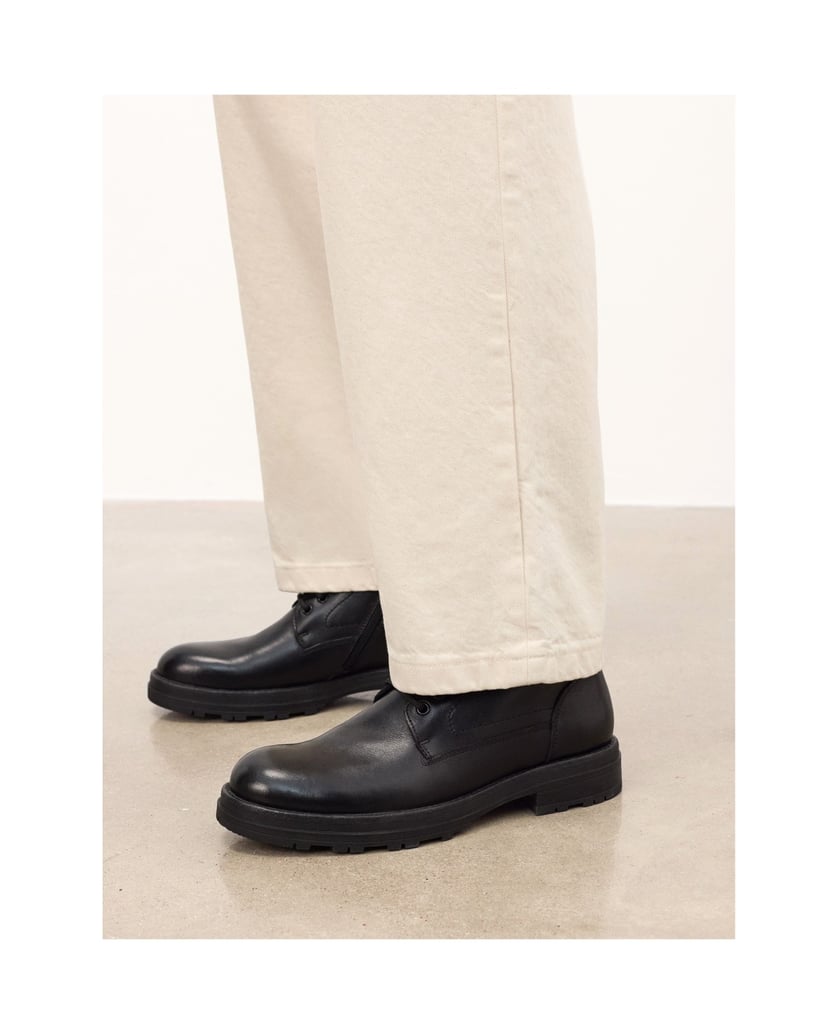 Kazar-Black-boots-with-zipper-and-binding-čierna