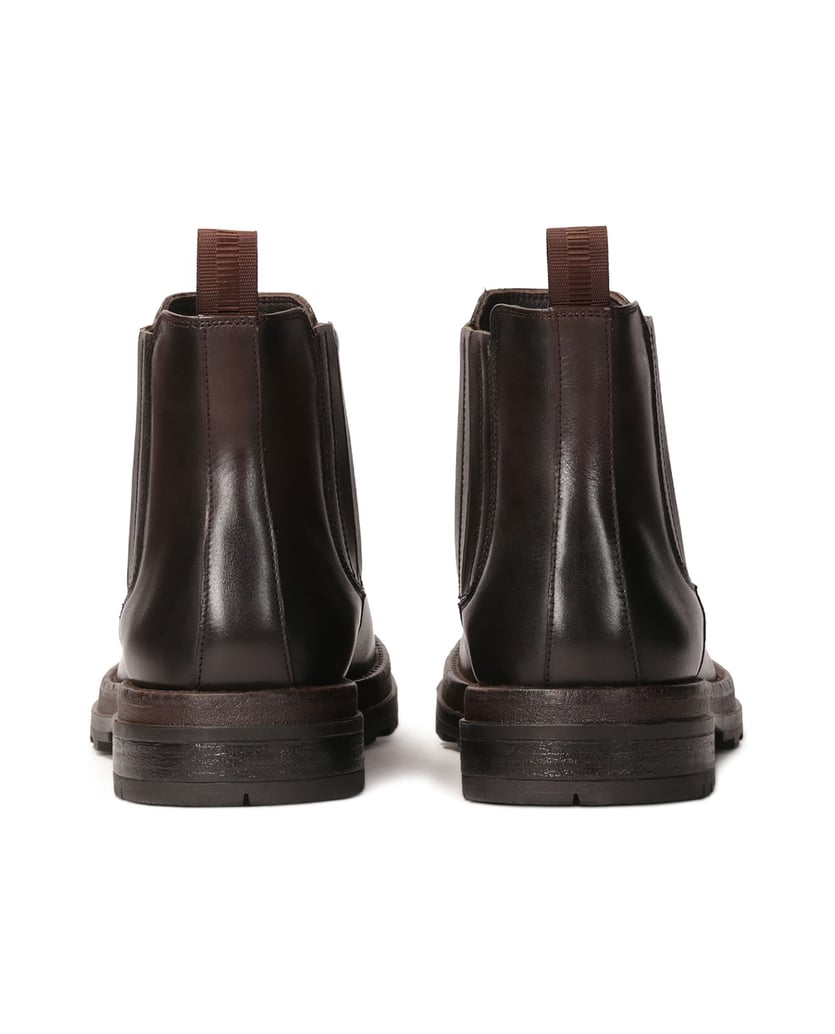 Kazar-Braune-Chelsea-Stiefel-aus-Naturleder-für-Männer-braun