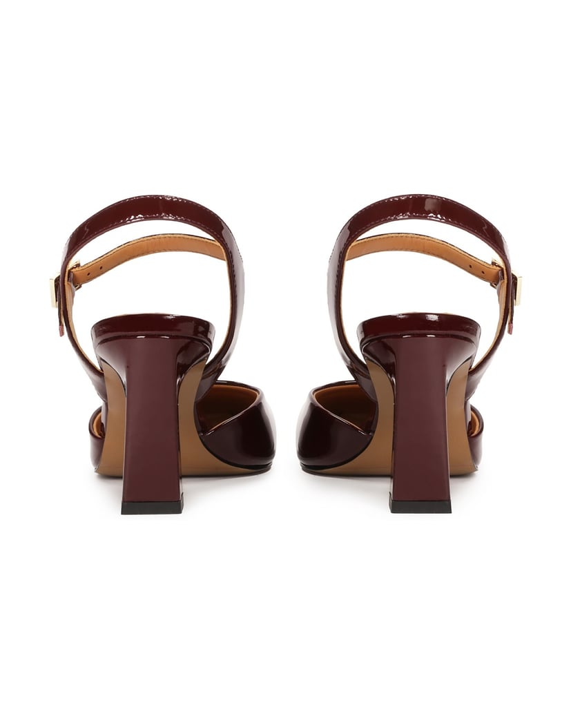 Kazar-Kastanienbraun-lackierte-halboffene-Pump-rot