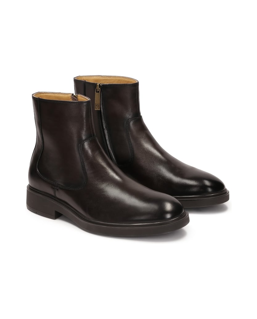 Kazar-Brown-leather-zip-up-boots-hnědá