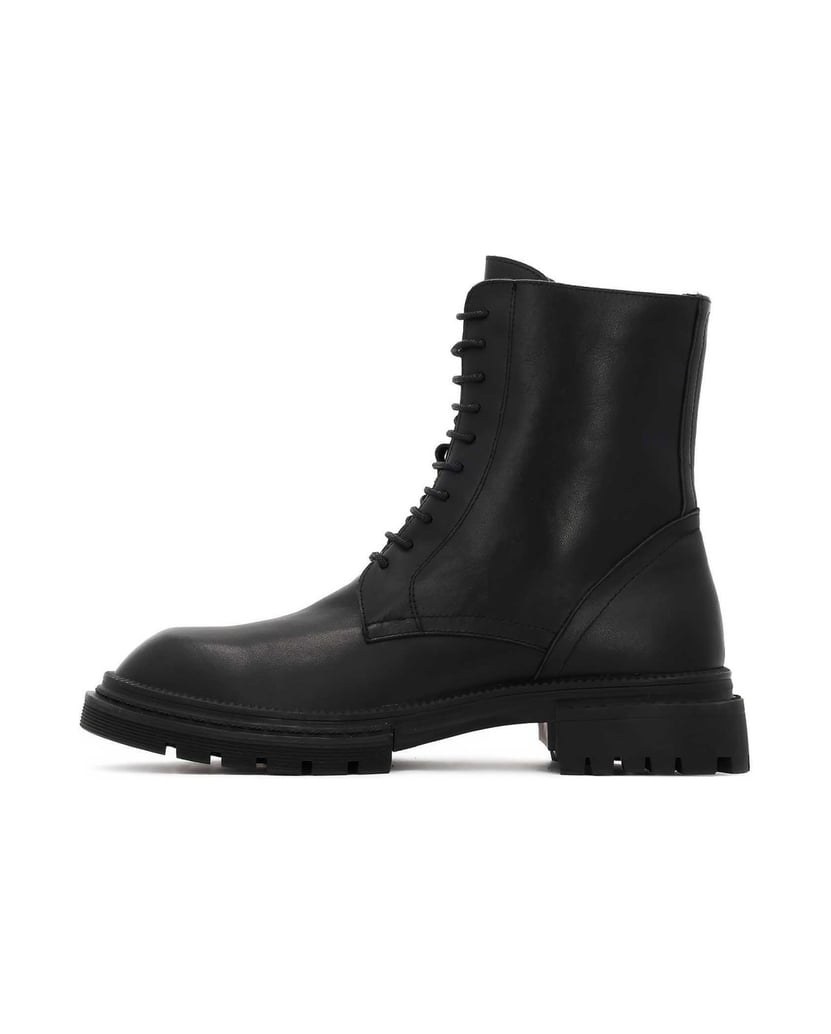 Kazar-Lace-up-boots-in-military-style-černá