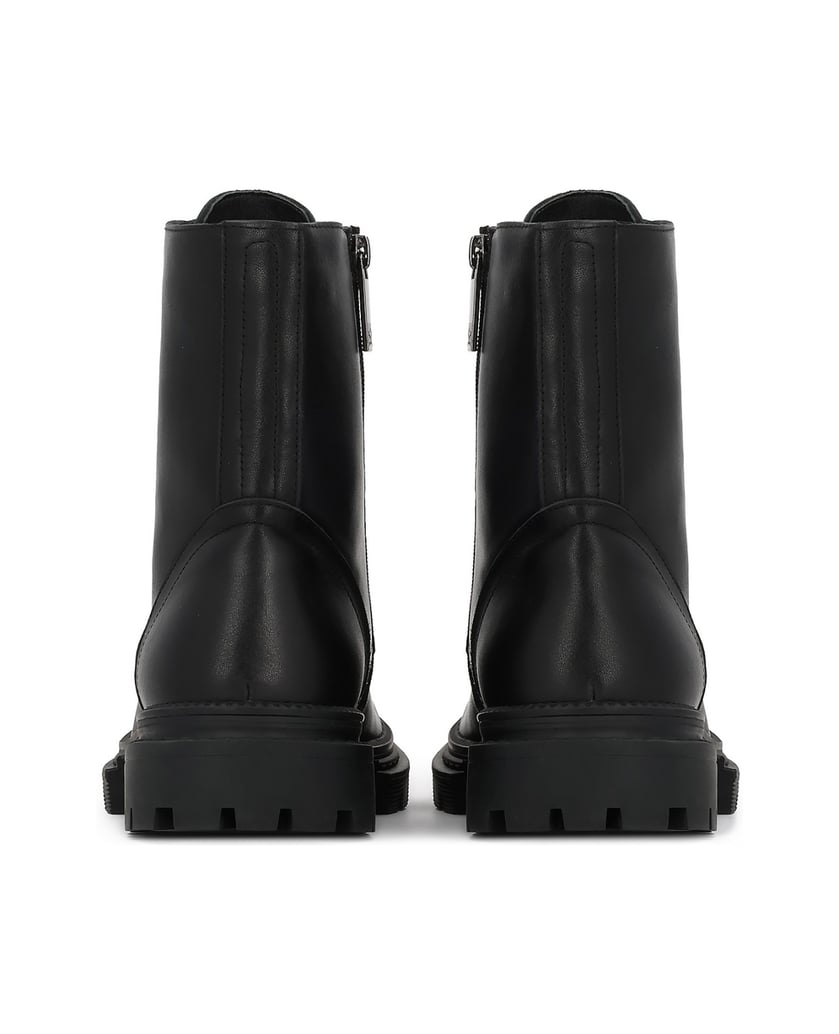 Kazar-Lace-up-boots-in-military-style-černá