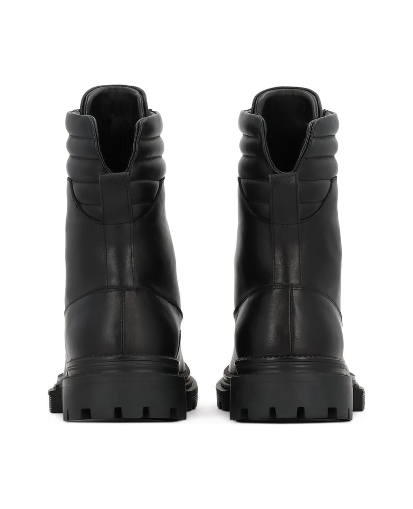 Kazar-High-laced-leather-boots-čierna