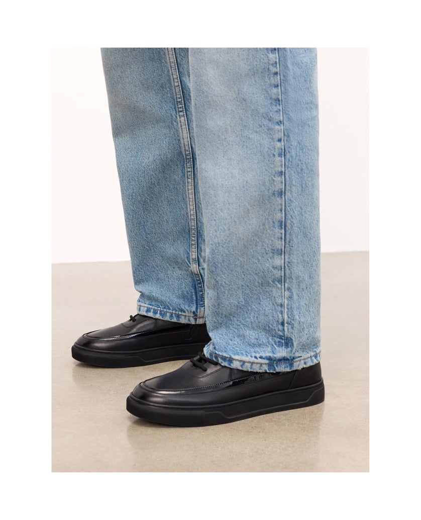 Kazar-Leather-sneakers-with-high-zip-and-lacing-upper-čierna