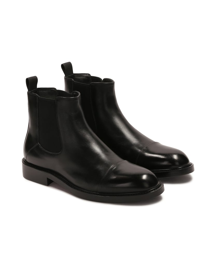 Kazar-Black-leather-Chelsea-boots-černá
