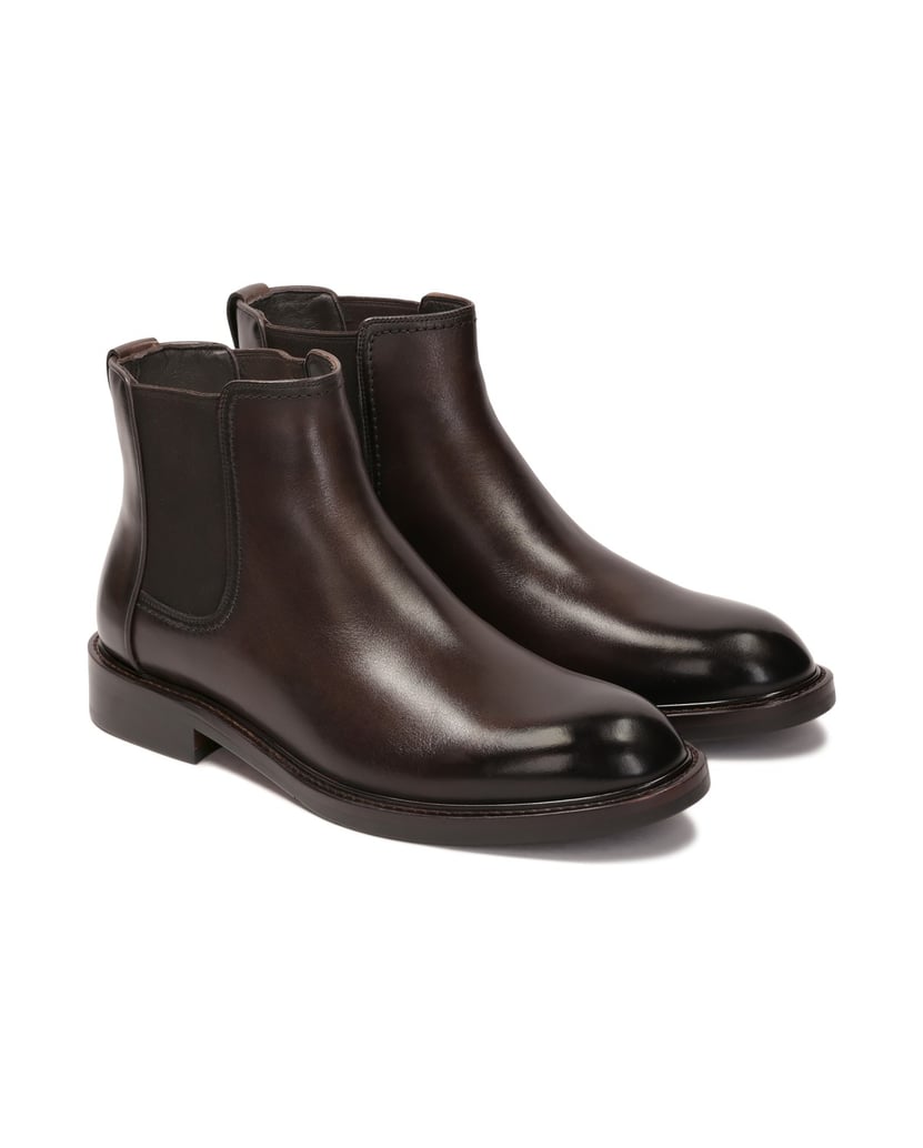 Kazar-Klassische-Chelsea-Stiefel-aus-Leder-in-brauner-Farbe-braun