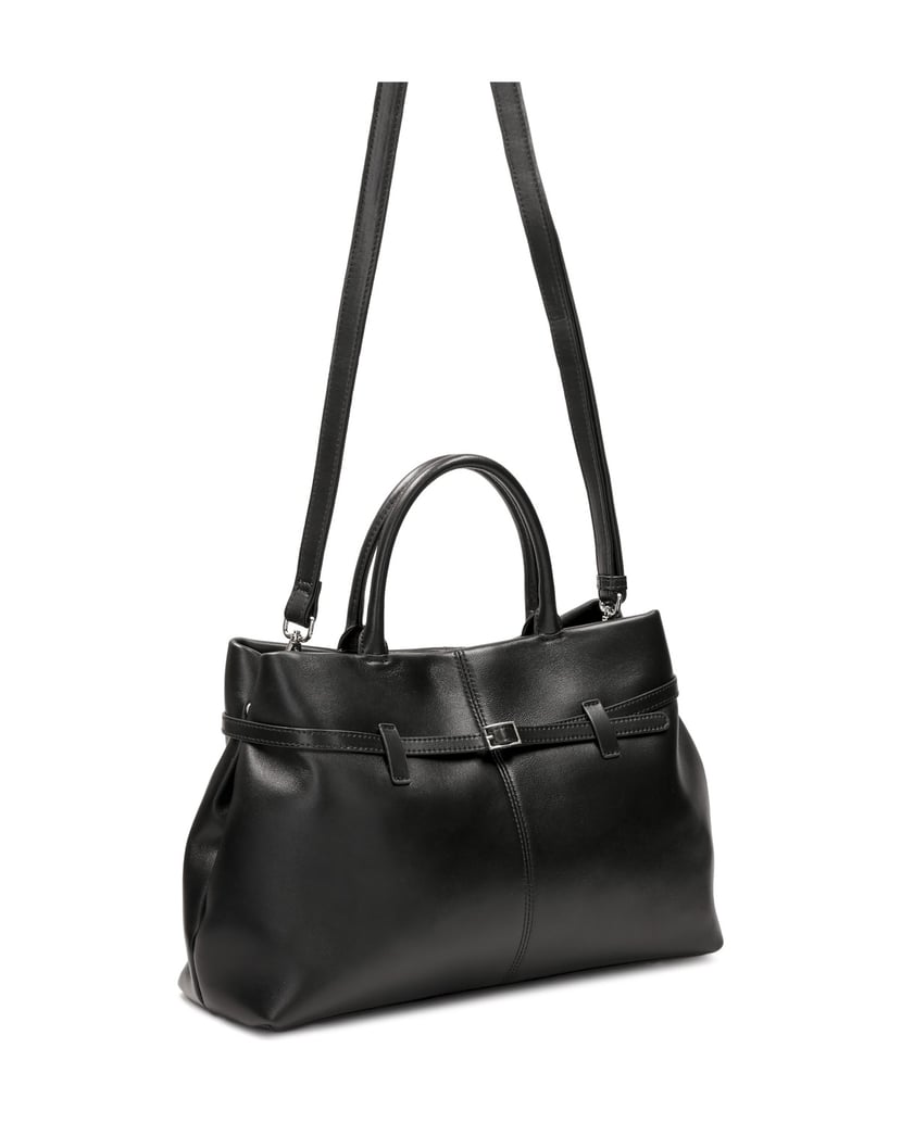 Kazar-Elegante-Lederhandtasche-schwarz