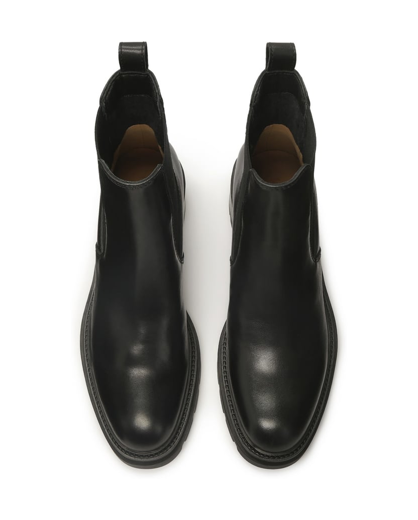 Kazar-Black-Chelsea-boots-with-wide-heels-černá