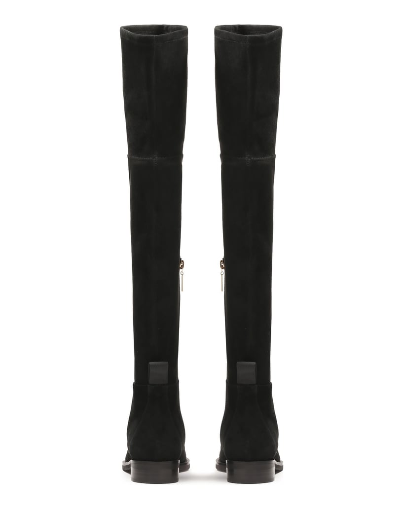 Kazar-Flat-musketeers-in-suede-and-fabric-černá