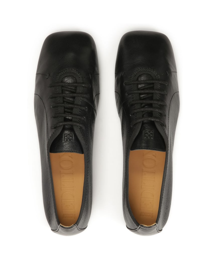 Kazar-Soft-leather-lace-up-shoes-černá