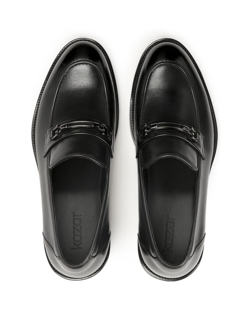 Kazar-Elegante-Leder-Slipper-mit-Schnalle-rot