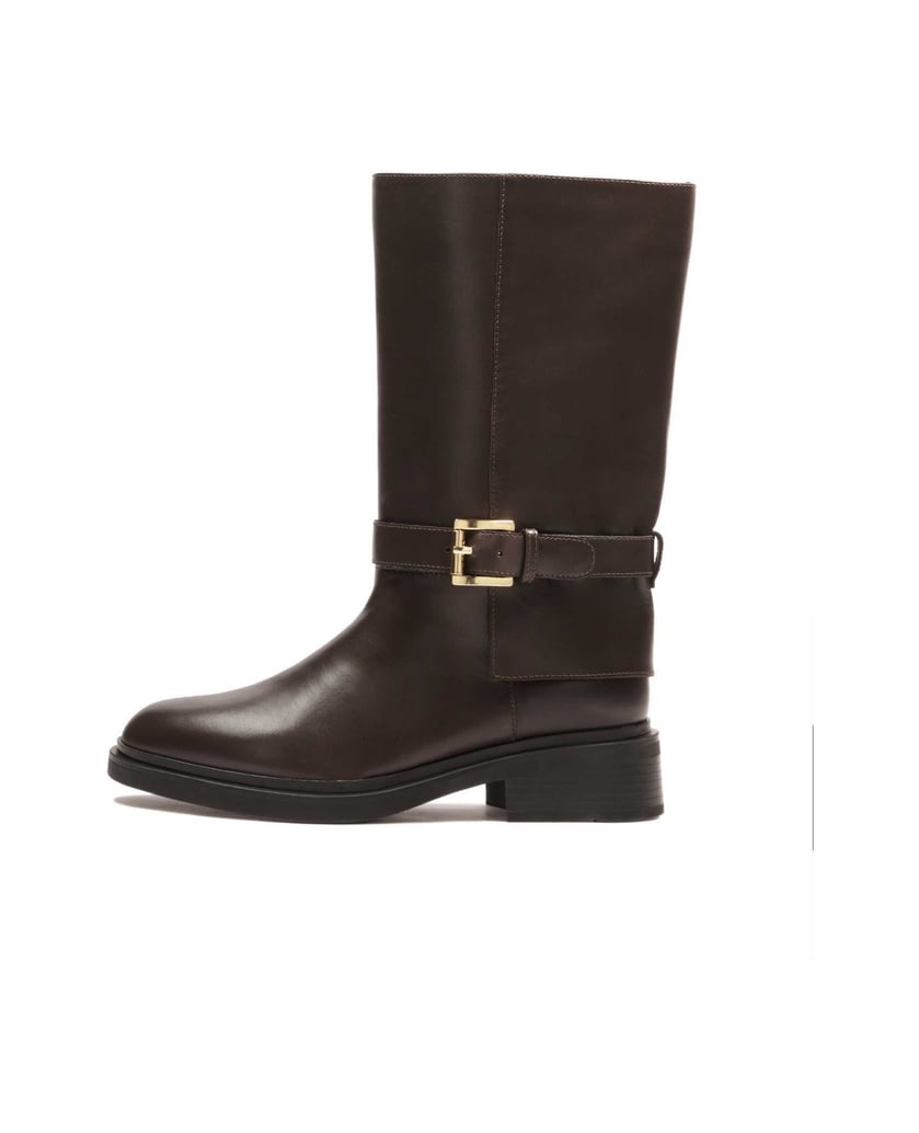 Kazar-Brown-flat-boots-of-the-officer-type-hnědá
