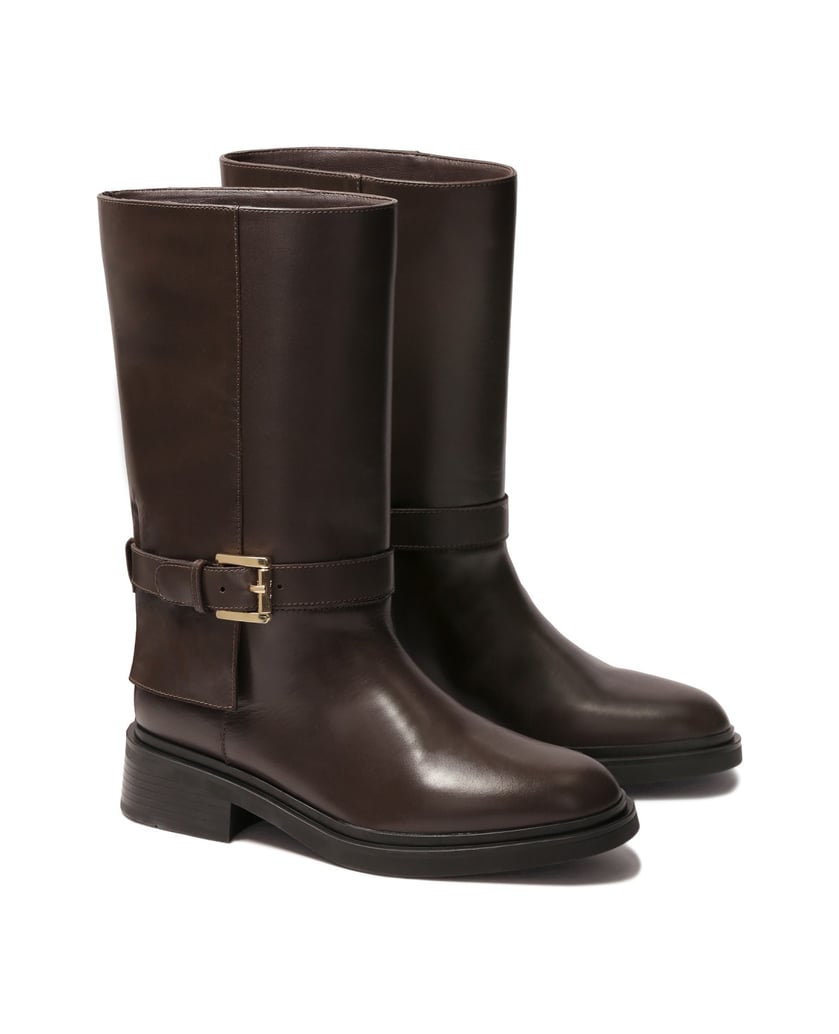 Kazar-Brown-flat-boots-of-the-officer-type-hnědá