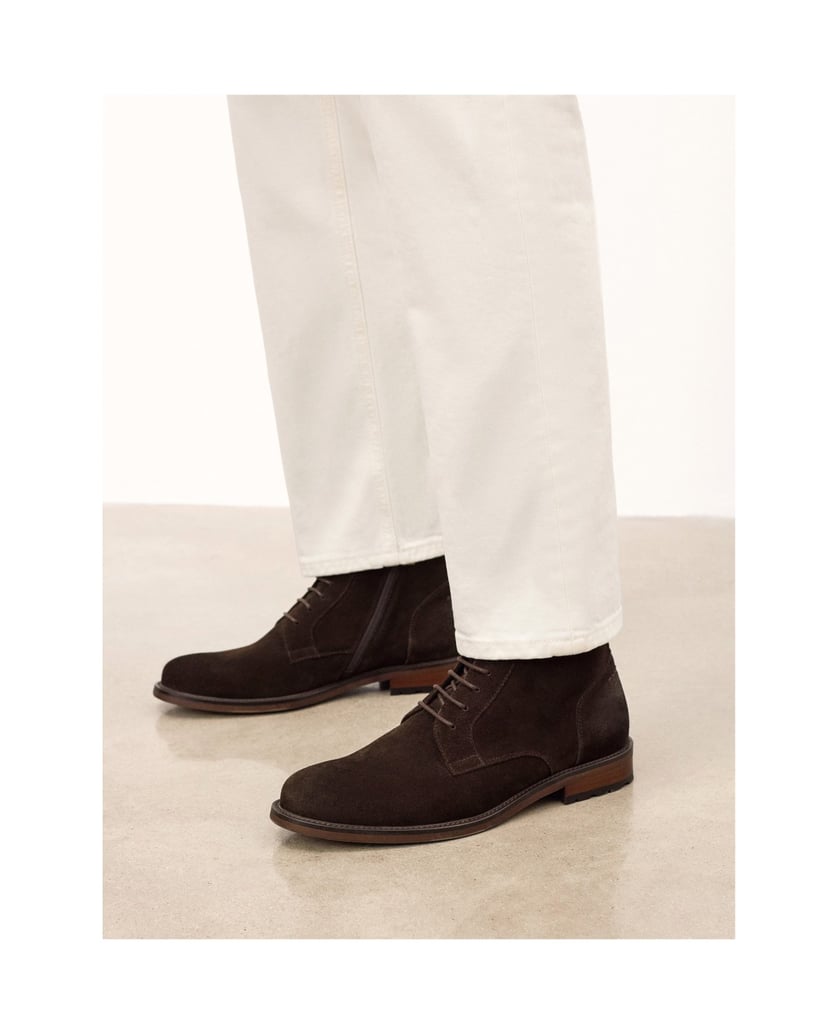 Kazar-Brown-suede-boots-with-metal-grommets-hnědá