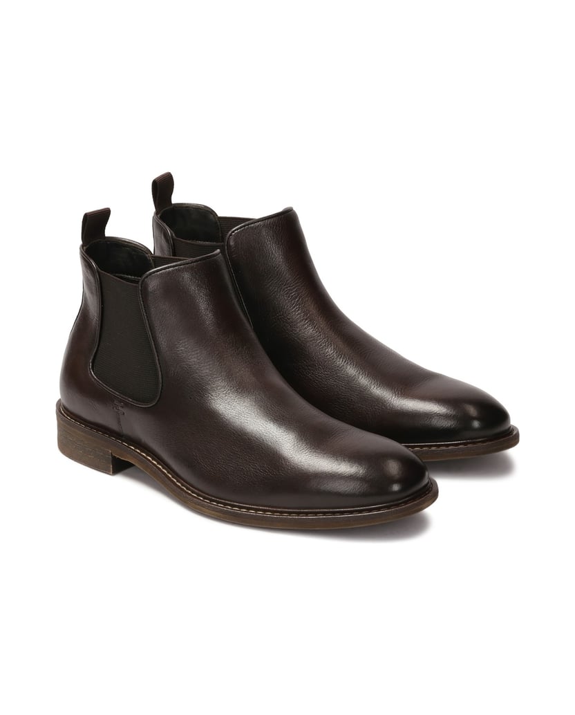 Kazar-Men’s-brown-leather-slip-on-Chelsea-boots-hnědá
