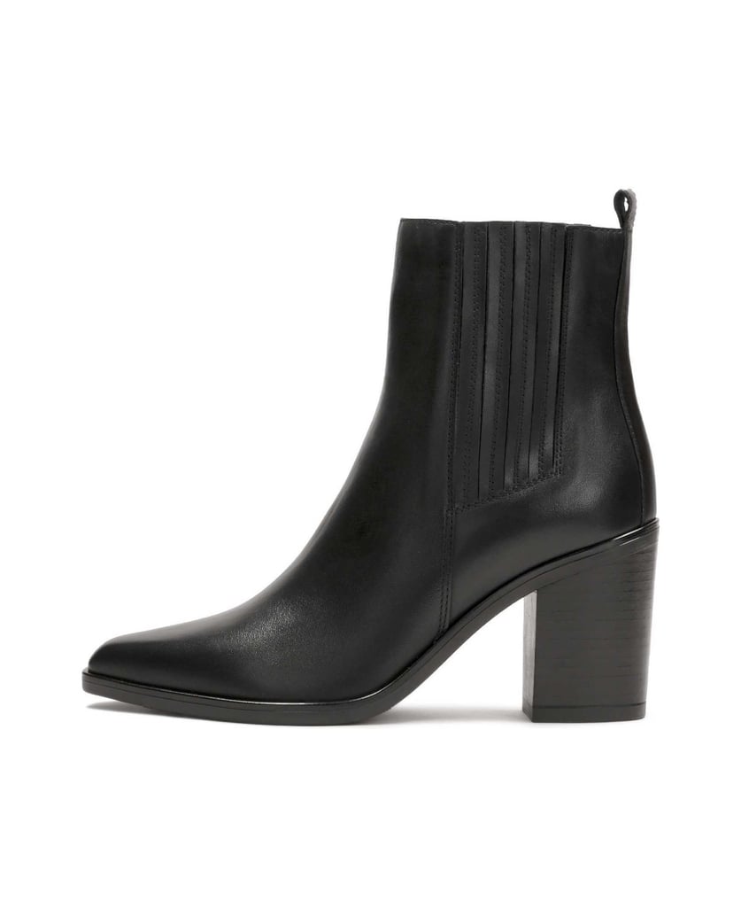 Kazar-Klassische-schwarze-Stiefel-auf-einem-Pfosten-mit-verlängerter-Nase-schwarz