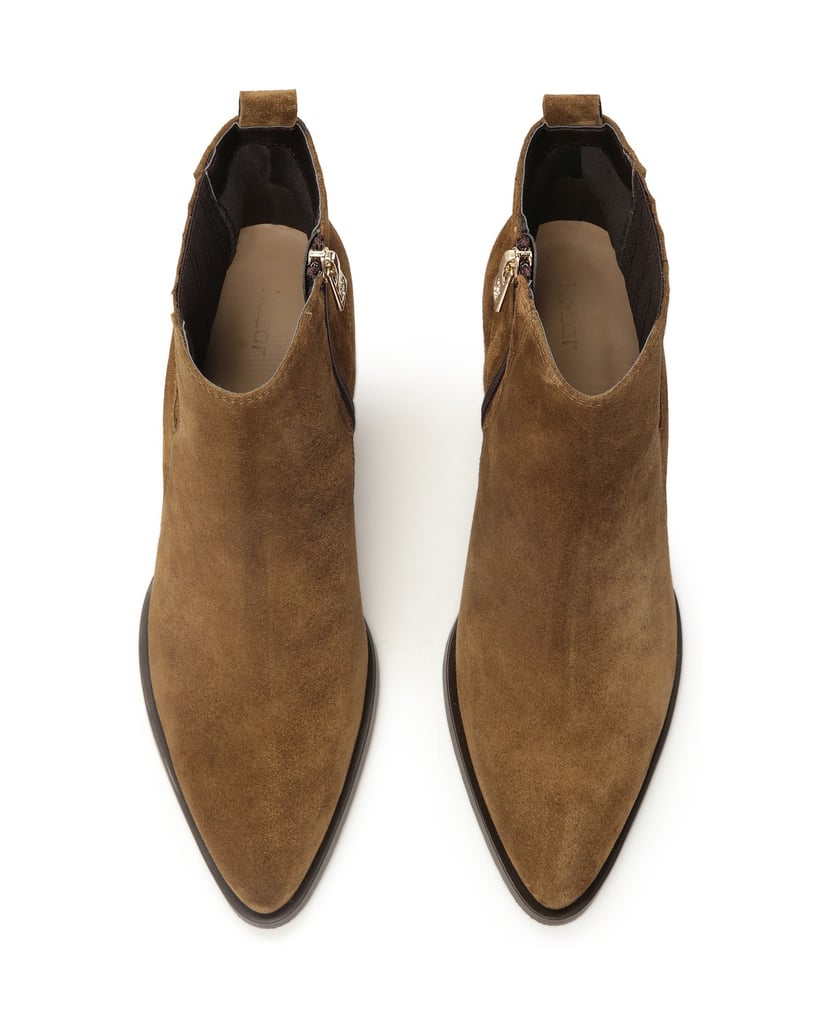 Kazar-Brown-women's-suede-cowboy-boots-hnědá