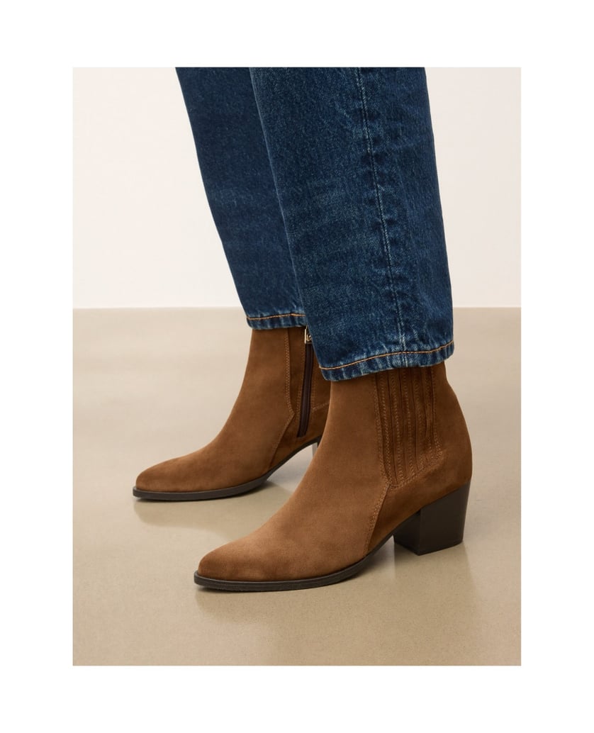 Kazar-Brown-women's-suede-cowboy-boots-hnědá