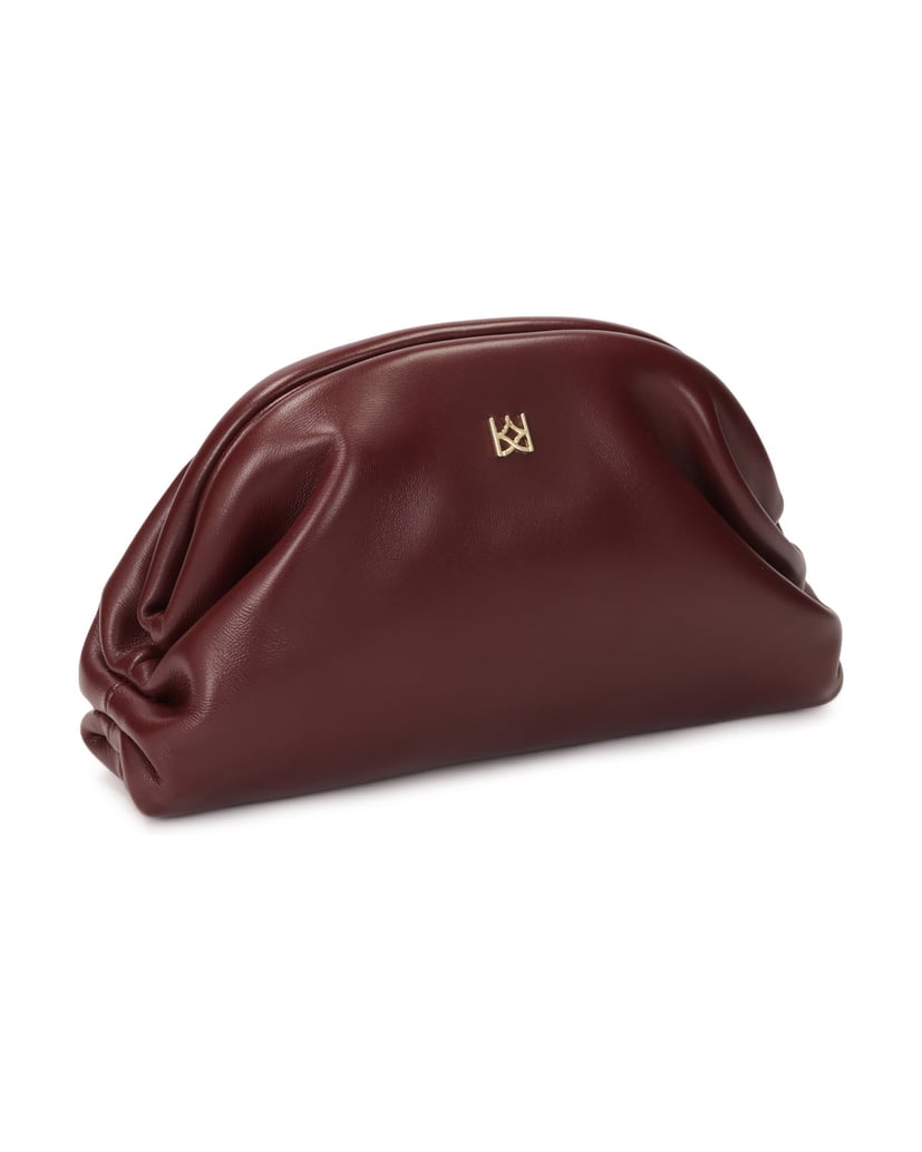 Kazar-Maroon-evening-pouch-bag-červená