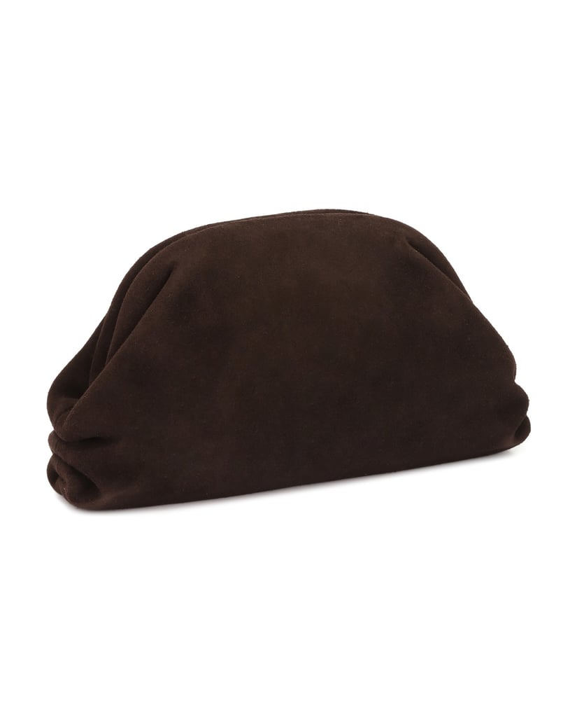 Kazar-Suede-brown-handbag-with-metal-frame-hnědá