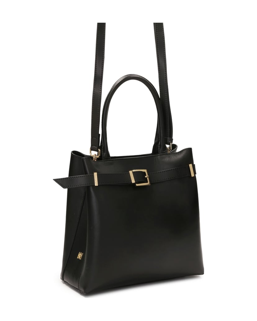 Kazar-Black-elegant-handbag-with-strap-černá