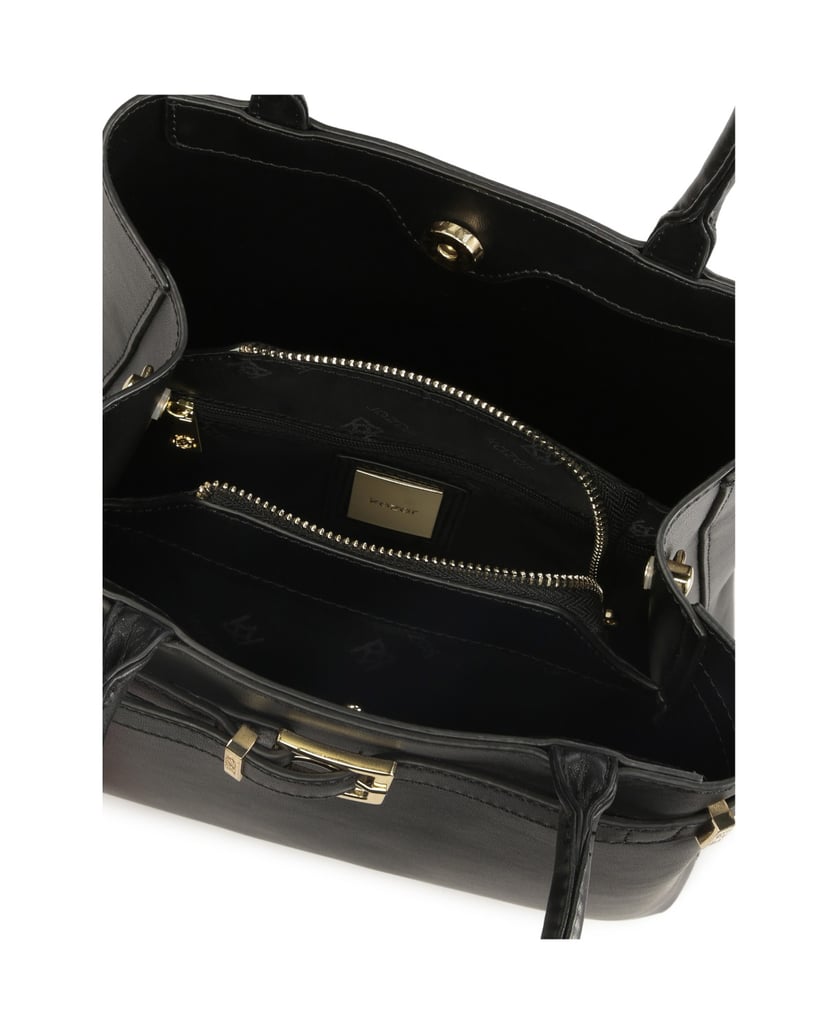 Kazar-Black-elegant-handbag-with-strap-černá