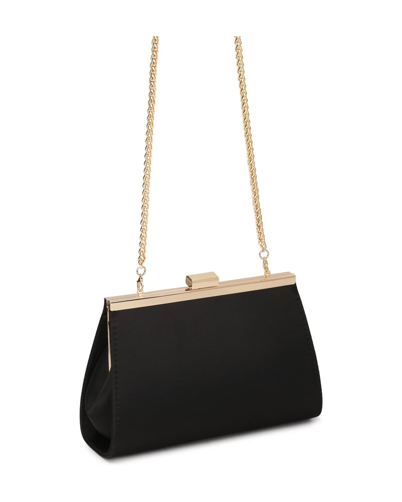 Kazar-Black-clutch-bag-with-metal-frame-černá