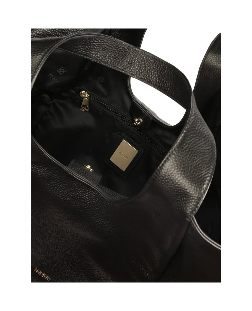 Kazar-Weiche-schwarze-Lederhandtasche-schwarz