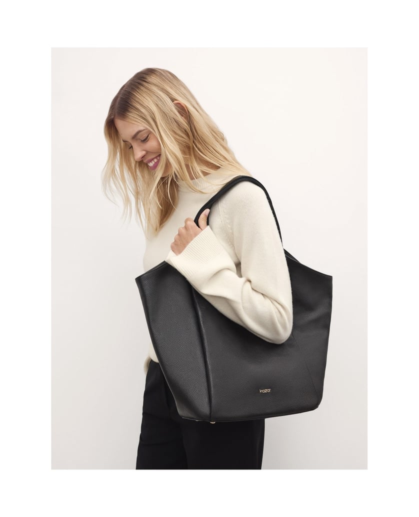 Kazar-Weiche-schwarze-Lederhandtasche-schwarz