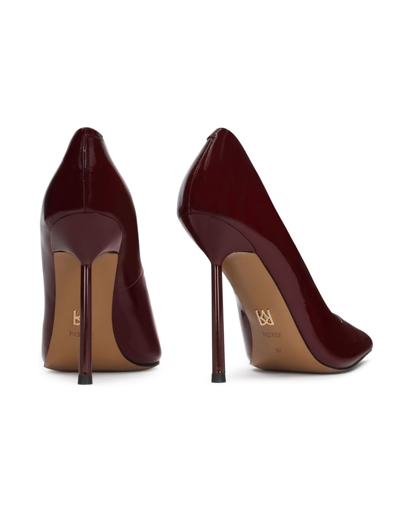 Kazar-Maroon-patent-leather-pumps-červená
