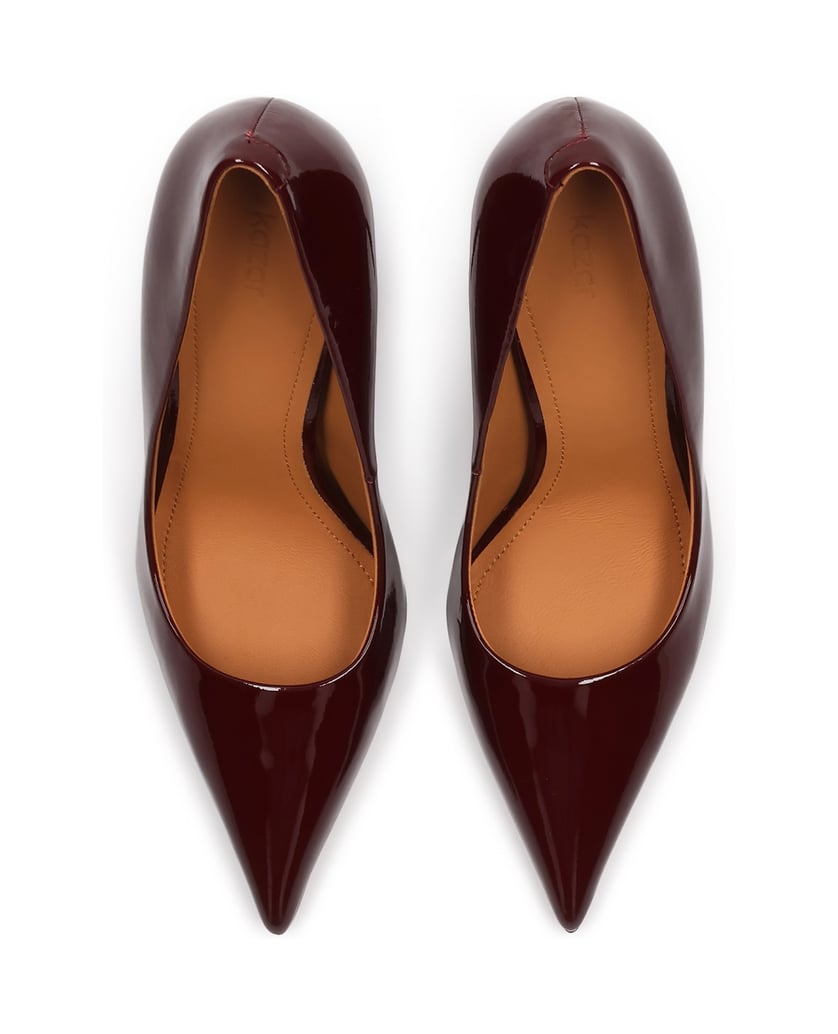 Kazar-Maroon-patent-leather-pumps-červená