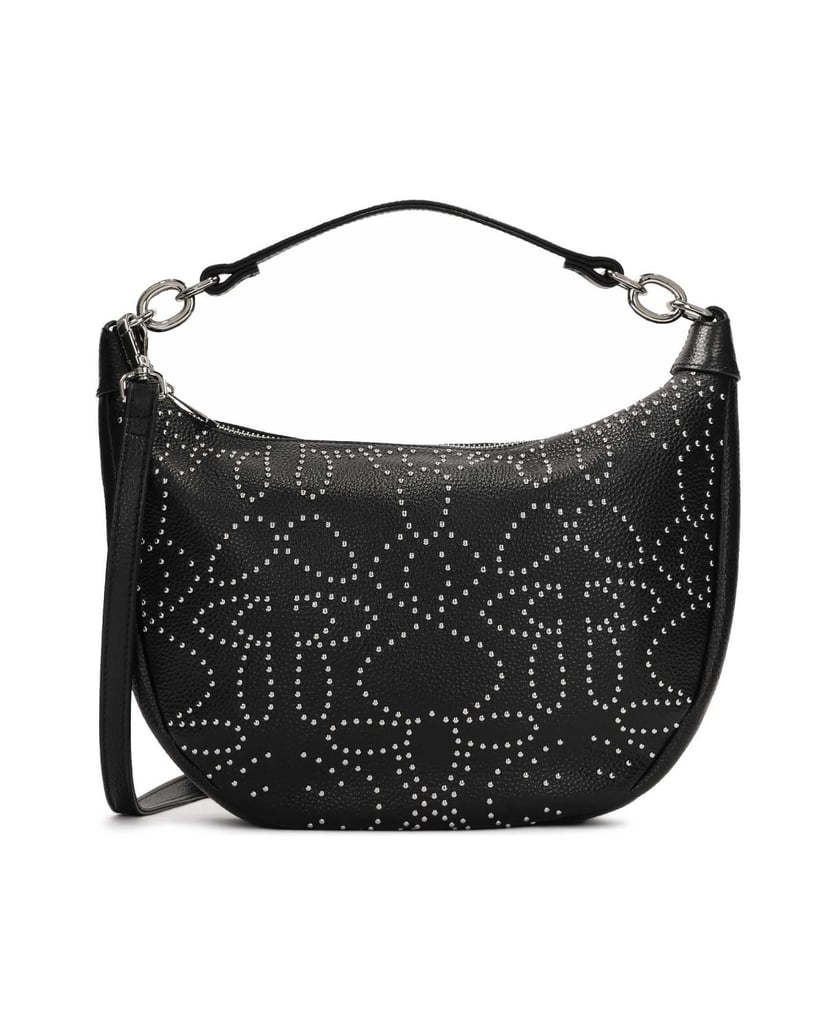 Kazar-Black-studded-hobo-bag-černá